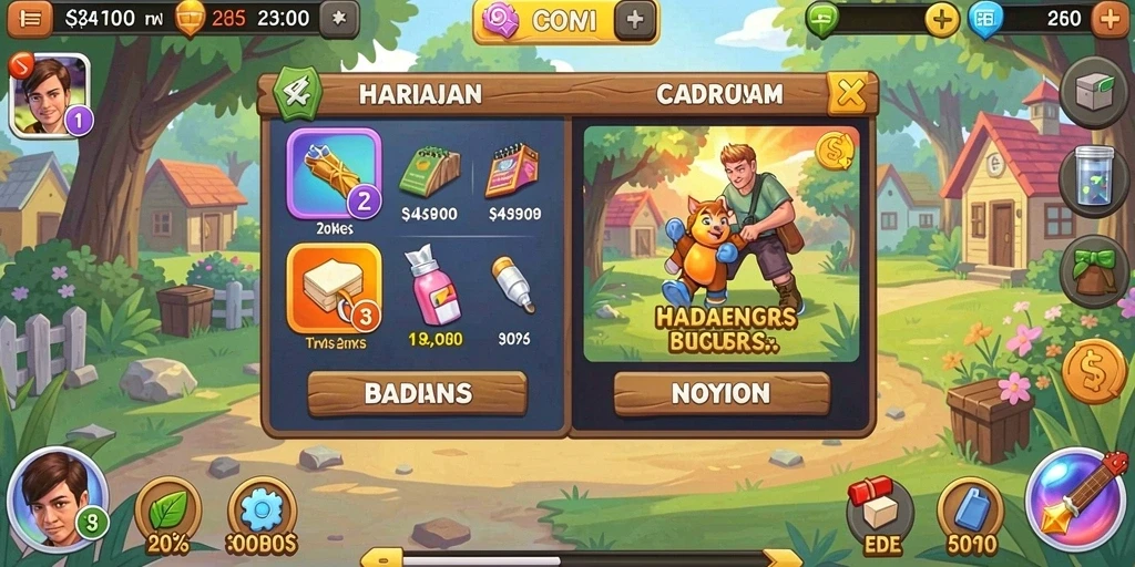 Fitur bonus menarik dalam aplikasi.